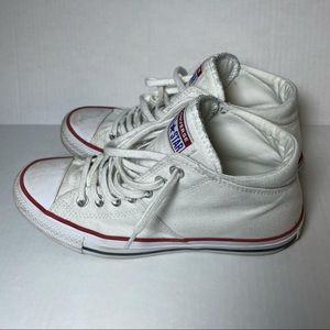 White Converse All Star Madison Mid High Top Sneaker 7.5